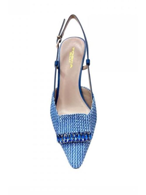 Slingback pelle e tessuto denise Tosca Blu TOSCA BLU | SS2432S263-C8G